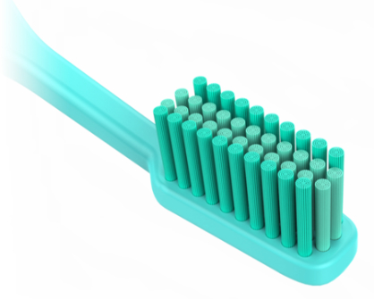 Szczoteczka do zębów z wymienną końcówką, średnia twardość, turkusowa - TIO Toothbrush Medium — Zdjęcie N2