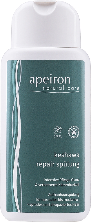 Regenerująca odżywka do włosów suchych i normalnych - Apeiron Keshawa Repair Conditioner — Zdjęcie N4