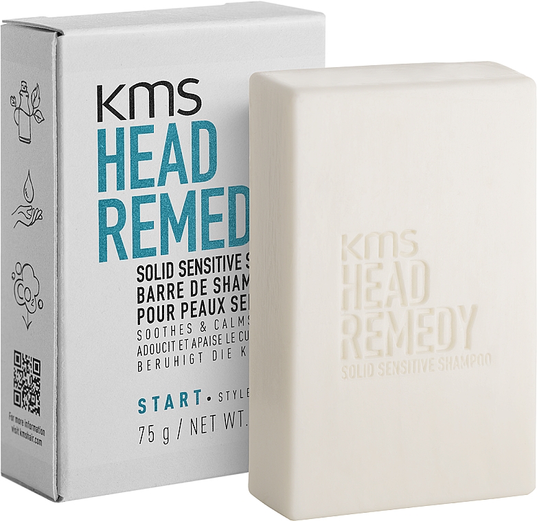 Szampon w kostce do wrażliwej skóry głowy - KMS California Head Remedy Solid Sensitive Shampoo Bar — Zdjęcie N1