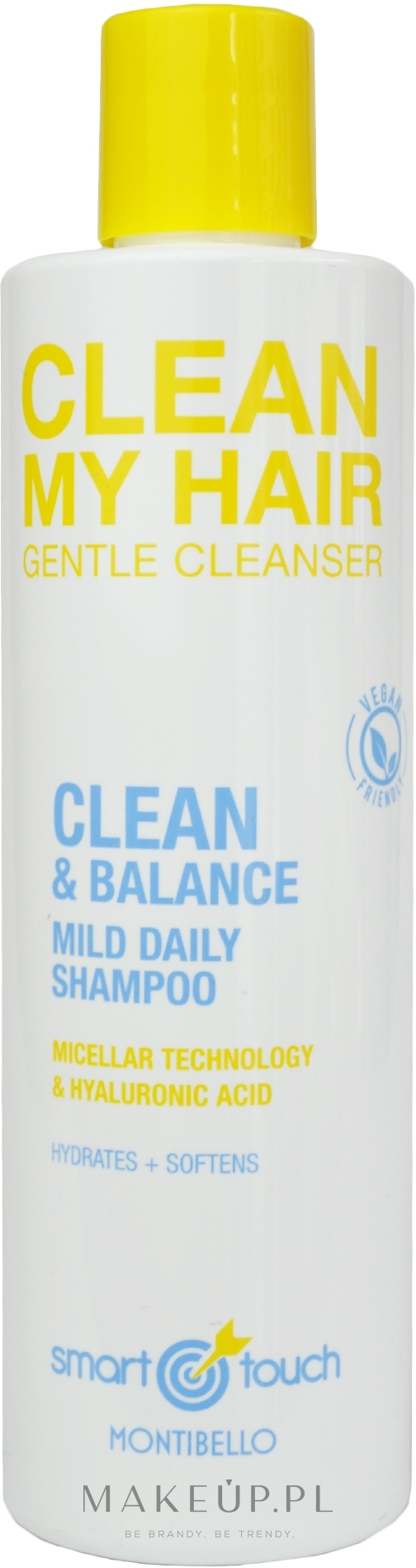 Nawilżający szampon micelarny z ekstraktem z konopi - Montibello Smart Touch Clean My Hair — Zdjęcie 300 ml
