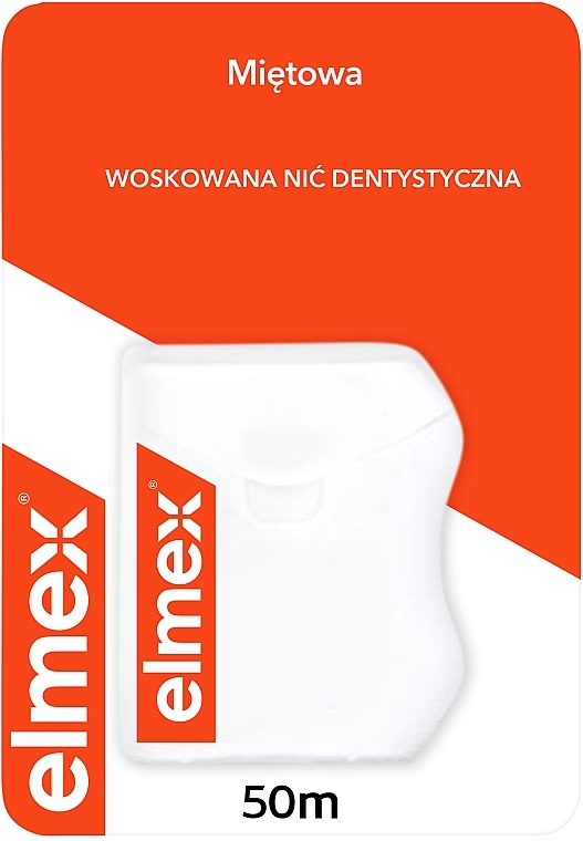 Woskowana nić dentystyczna - Elmex — Zdjęcie N3