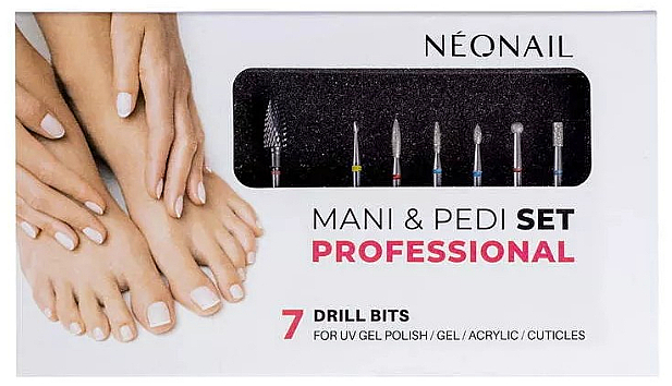 Zestaw do frezów do manicure, 7 szt. - NeoNail Professional Drill Bits Set Professional — Zdjęcie N1