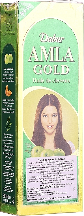 PRZECENA! Olejek do włosów - Dabur Amla Gold Hair Oil * — Zdjęcie N1
