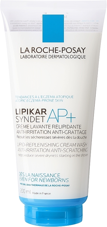 Myjący krem-żel do skóry suchej i atopowej - La Roche-Posay Lipikar Syndet AP+ Cleansing Body Cream-Gel Anti-Irritation