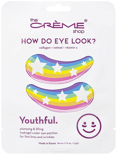 Płatki na cienie pod oczami - The Creme Shop Hydrogel Eye Patches How Do Eye Look Vibrant — Zdjęcie N1