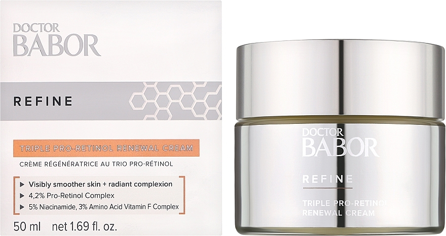 Odnawiający krem z potrójnym pro-retinolem - Babor Doctor Babor Refine Cellular Triple Pro-Retinol Renewal Cream  — Zdjęcie N2