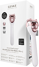 Wałek do twarzy z mikroigłami - Geske Microneedle Facial Roller 9 In 1 White Rose Gold — Zdjęcie N2