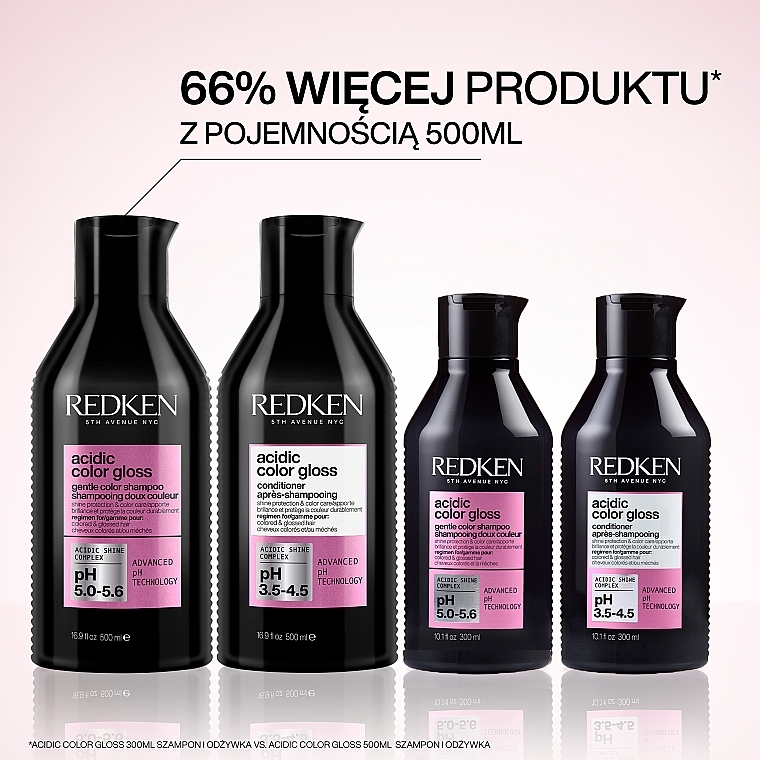 Szampon chroniący kolor i połysk włosów farbowanych - Redken Acidic Color Gloss Shampoo — Zdjęcie N11