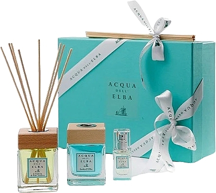 Zestaw - Acqua Dell'Elba Home Fragrances Limonaia & Isola D'Elba (diffuser/2x100ml + room/spray/15ml) — Zdjęcie N1