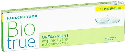 PREZENT! Jednodniowe soczewki kontaktowe, 5 szt. - Bausch & Lomb Biotrue ONEday for Presbyopia High — Zdjęcie N1