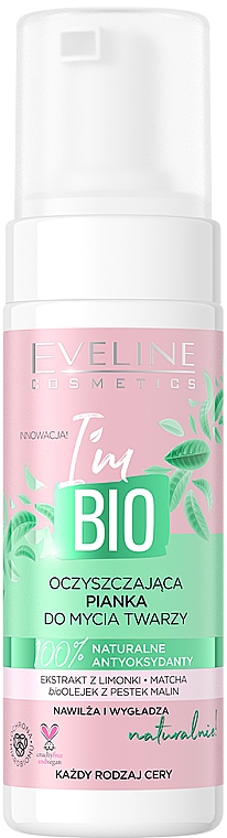 Oczyszczająca pianka do mycia twarzy - Eveline Cosmetics I'm Bio — Zdjęcie N1