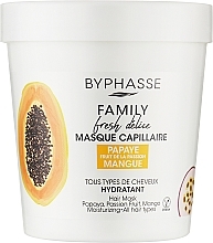 Maska do włosów z papają, passiflorą i mango - Byphasse Family Fresh Delice Mask — Zdjęcie N1