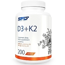 Kup Suplement diety D3 + K2 - SFD Nutrition D3 2000iu + K2 100mcg