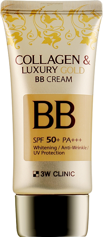 BB Krem do twarzy - 3W Clinic Collagen & Luxury Gold BB Cream SPF50+/PA+++