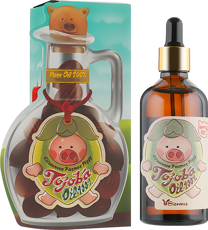 Olej jojoba 100% - Elizavecca Farmer Piggy Gojoba Oil 100% — Zdjęcie N1