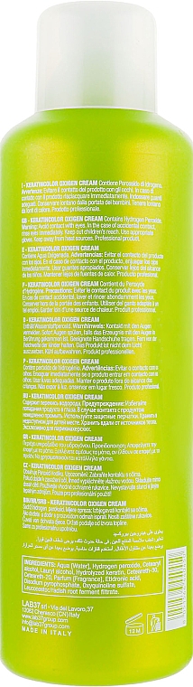 Utleniacz kremowy 3% - BBcos Keratin Color Oxigen Cream 10 Vol — Zdjęcie N4