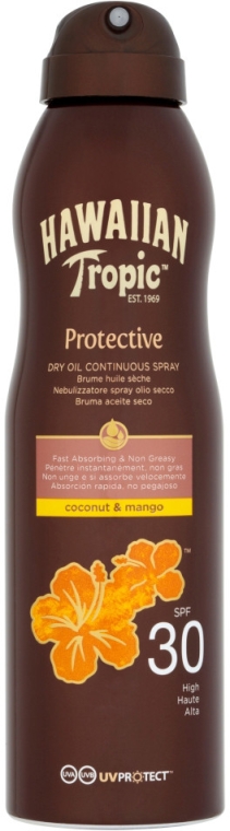 Suchy olejek ochronny do opalania - Hawaiian Tropic Protective Dry Oil Spray SPF 30