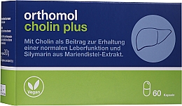 Kup Kompleks witamin w kapsułkach wspomagający pracę wątroby - Orthomol Cholin Plus