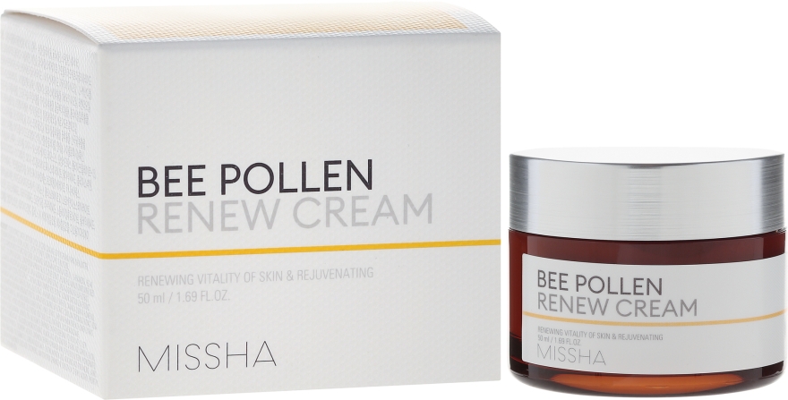 Wzmacniający krem do twarzy z pyłkiem pszczelim - Missha Bee Pollen Renew Cream — Zdjęcie N1