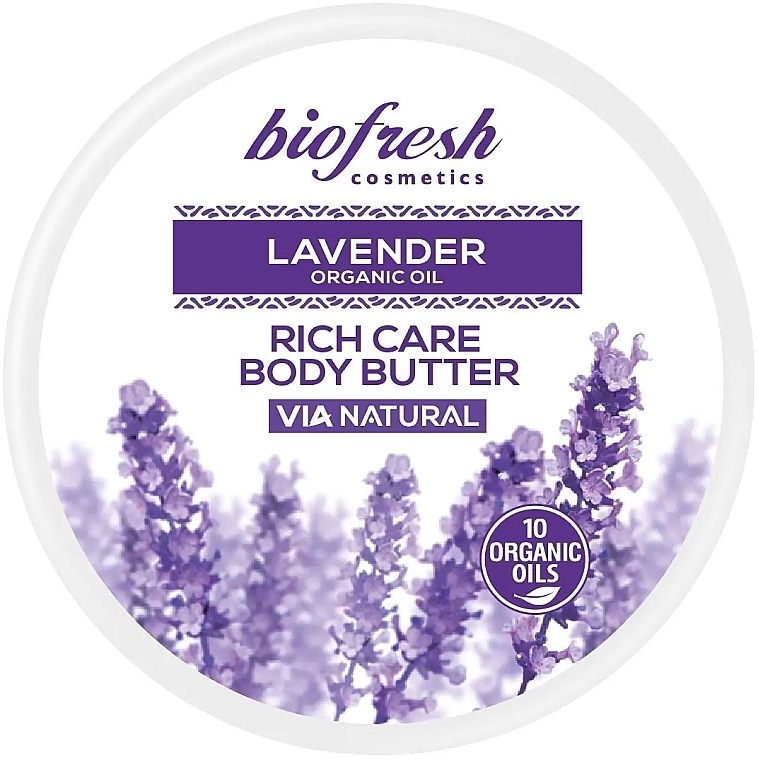 Lawendowe masło do ciała - BioFresh Lavender Organic Oil Rich Care Body Butter — Zdjęcie N1