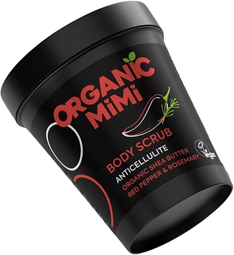 Antycellulitowy peeling do ciała Czerwona papryka i rozmaryn - Organic Mimi Body Scrub Anticellulite Red Pepper & Rosemary — Zdjęcie N1