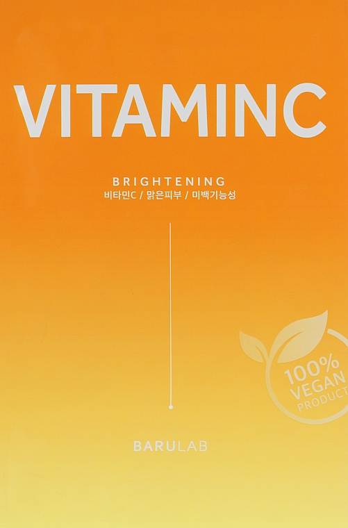 Nawilżająca maseczka w płachcie z witaminą C - Barulab The Clean Vegan Vitamin C Mask — Zdjęcie N1