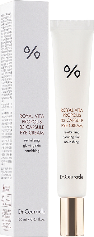 Krem pod oczy z ekstraktem z propolisu i kapsułkami kolagenowymi - Dr.Ceuracle Royal Vita Propolis 33 Capsule Eye Cream — Zdjęcie N2