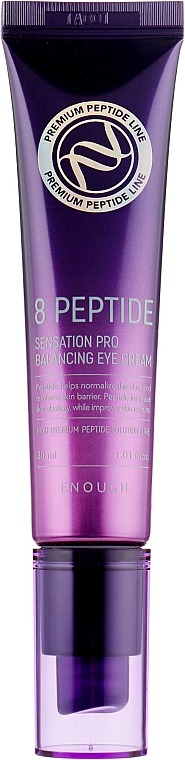 Przeciwzmarszczkowy krem pod oczy z peptydami - Enough 8 Peptide Sensation Pro Balancing Eye Cream — Zdjęcie N1