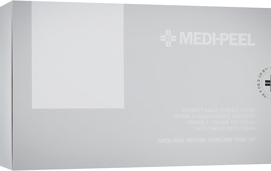 Zestaw - MEDIPEEL Peptide Skincare Trial Kit (toner/30ml + emulsion/30ml + cr/10g + cr/10g)