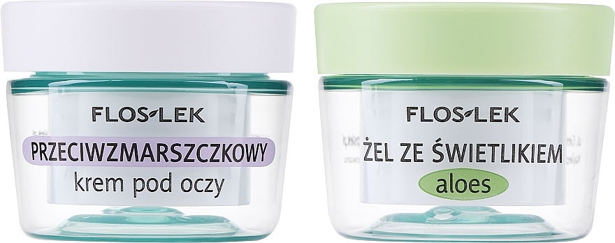Zestaw - Floslek Anti-Aging (eye/gel 10 g + eye/cr 15 ml) — Zdjęcie N2