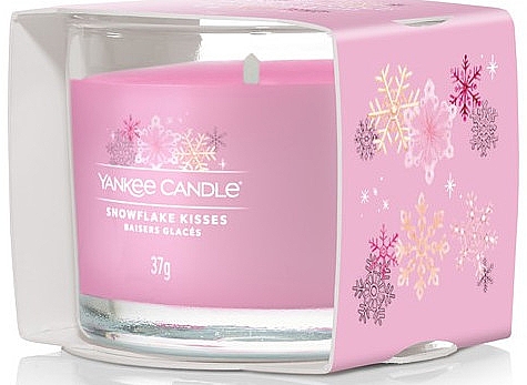 Mini świeczka zapachowa w szkle - Yankee Candle Snowflake Kisses Filled Votive — Zdjęcie N2