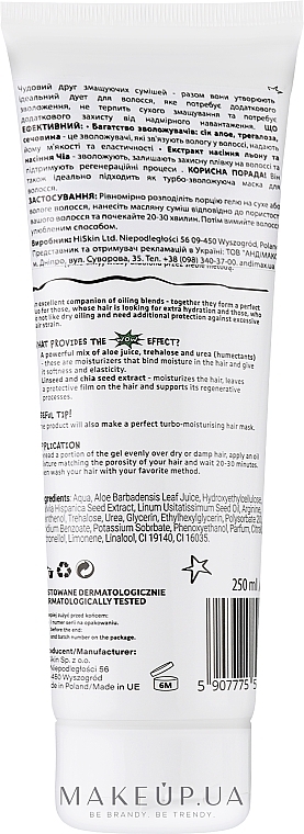 Żel do olejowania włosów z zieloną herbatą - HiSkin Crazy Hair Foundation Gel For Hair Oiling Grean Tea  — Zdjęcie N2