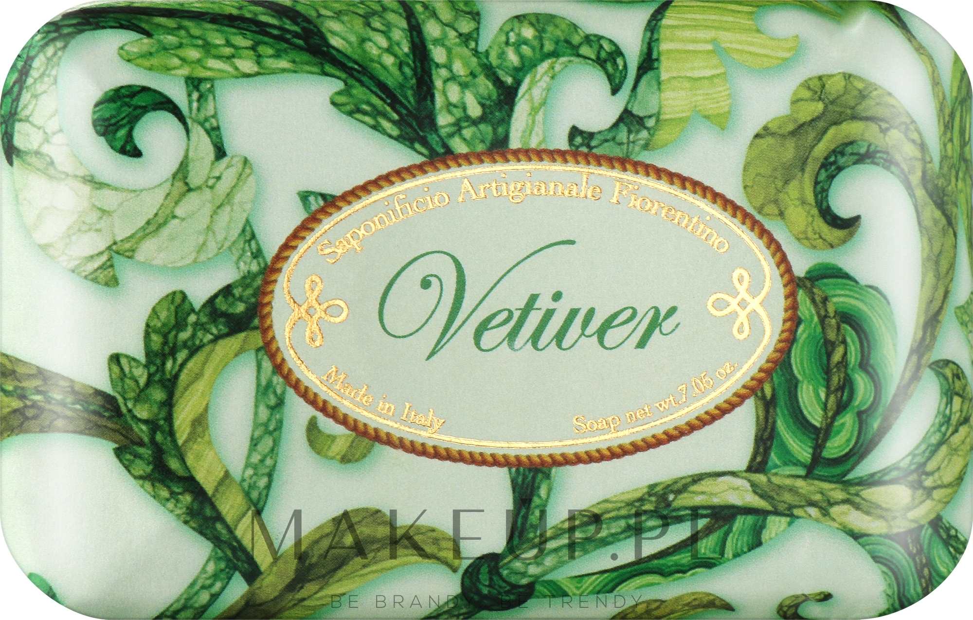 Naturalne mydło w kostce Wetyweria - Saponificio Artigianale Fiorentino Vetiver Soap — Zdjęcie 200 g