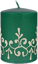 Kup Świeca dekoracyjna, 7x10 cm, zielona - Artman Tiffany Candle