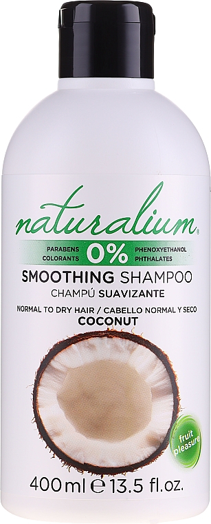 Wygładzający szampon do włosów Kokos - Naturalium Coconut Smoothing Shampoo