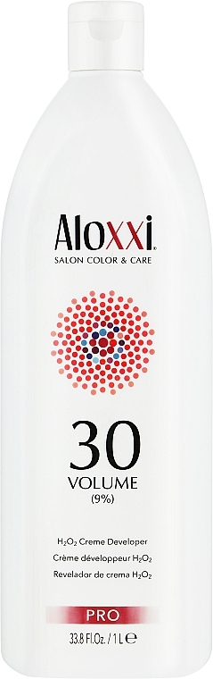 Krem-utleniacz do włosów 9% - Aloxxi 30Volume Creme Developer — Zdjęcie N1