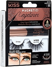 Magnetyczne sztuczne rzęsy z eyelinerem - Kiss Eyelash Kit 03 — Zdjęcie N1