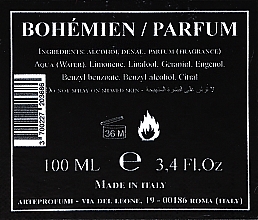 Arte Profumi Bohemien - Perfumy — Zdjęcie N3