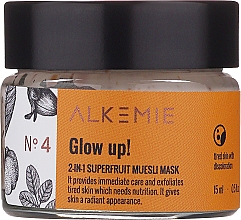 Kup Rozjaśniająca maska kojąca do twarzy - Alkemie Glow Up 2 in 1 Superfruits Mask