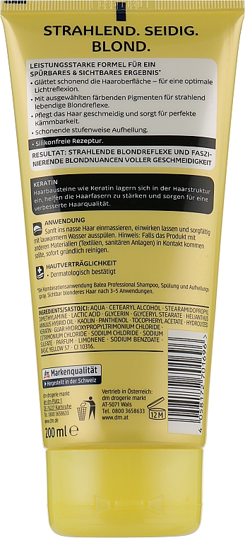 Odżywka do włosów Więcej blondu - Balea Professional More Blond Conditioner — Zdjęcie N2