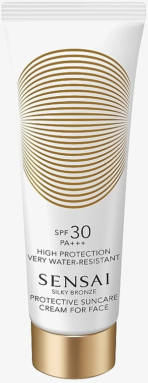 Krem przeciwsłoneczny do twarzy SPF30 - Sensai Silky Bronze Protective Suncare Cream For Face SPF30 — Zdjęcie N1