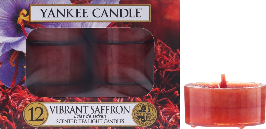 Podgrzewacze zapachowe tealight - Yankee Candle Scented Tea Light Vibrant Saffron — Zdjęcie N1