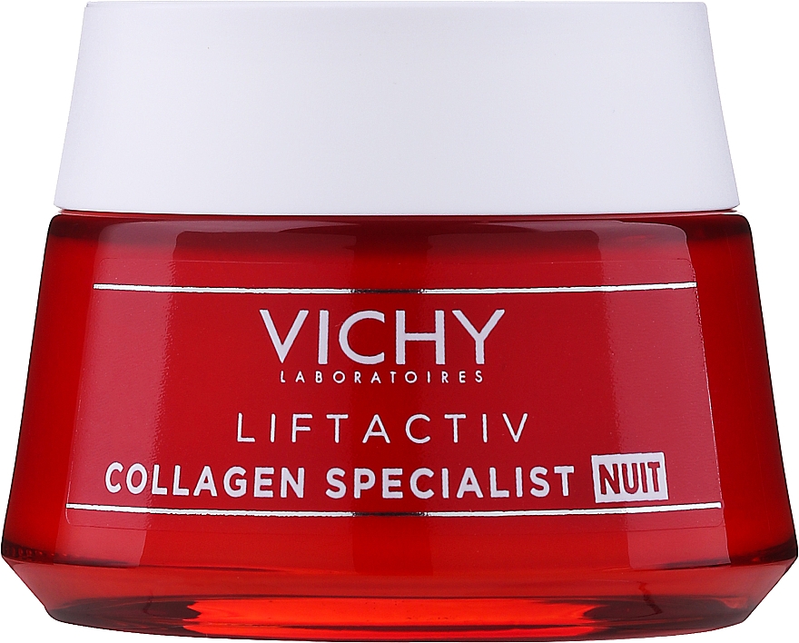 Kolagenowy krem do twarzy na noc - Vichy LiftActiv Collagen Specialist Night — Zdjęcie N2