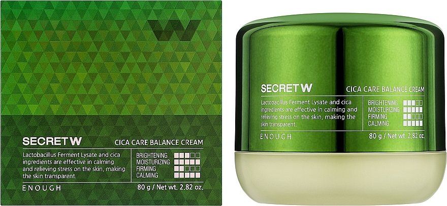 Krem do twarzy - Enough Secret W Cica Care Balance Cream — Zdjęcie N2