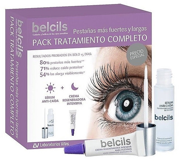 Zestaw - Belcils Set (eyelash/ser/3ml + eyelash/cr/4ml) — Zdjęcie N1