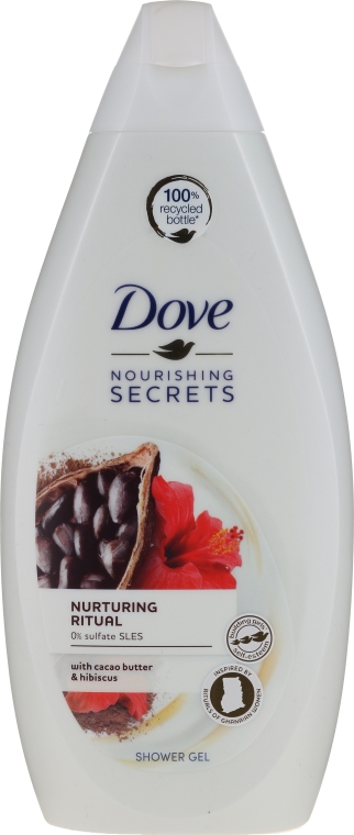 Żel pod prysznic z masłem kakaowym i hibiskusem - Dove Nourishing Secrets Shower Gel — Zdjęcie N1