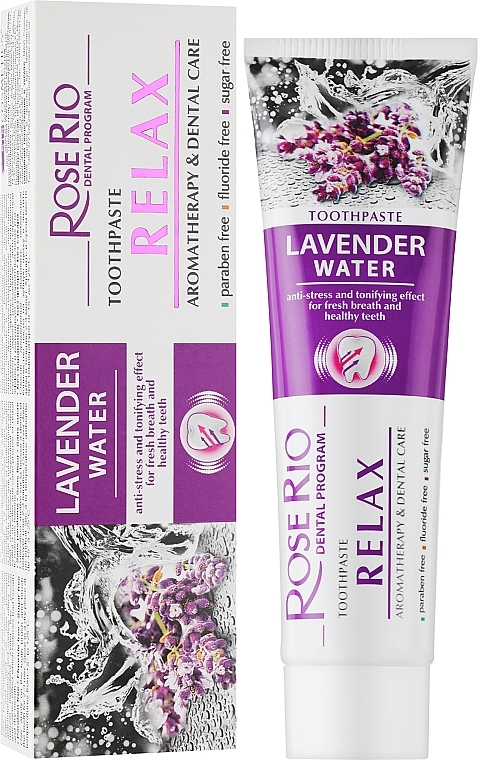 Pasta do zębów - Rose Rio Relax Lavender Water Toothpaste  — Zdjęcie N2