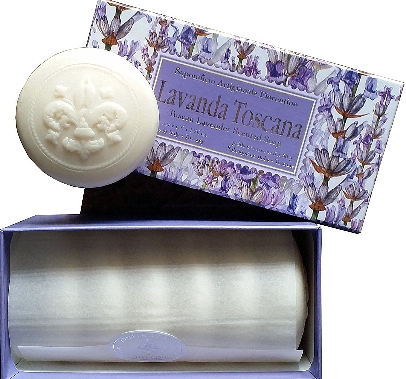 Zestaw mydeł w kostce Lawenda - Saponificio Artigianale Fiorentino Lavender Toscana (6 x soap 50 g) — Zdjęcie N1