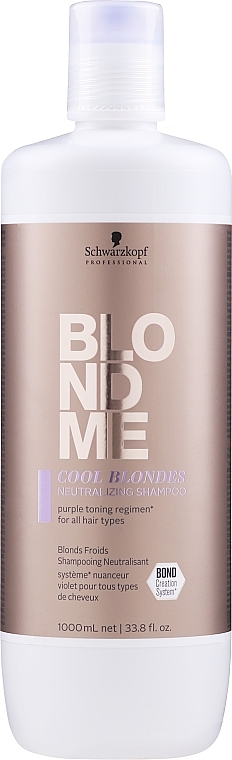 PRZECENA! Neutralizujący szampon do włosów blond - Schwarzkopf Professional BlondMe Cool Blondes Neutralizing Shampoo * — Zdjęcie N2