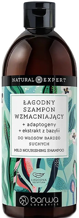 Ujędrniający szampon do włosów bardzo suchych - Barwa Natural Expert Mild Nourishing Shampoo — Zdjęcie N1